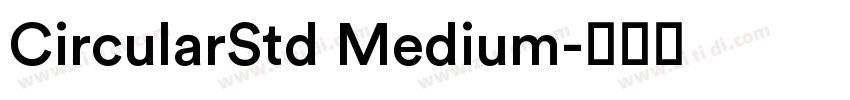 CircularStd Medium字体转换